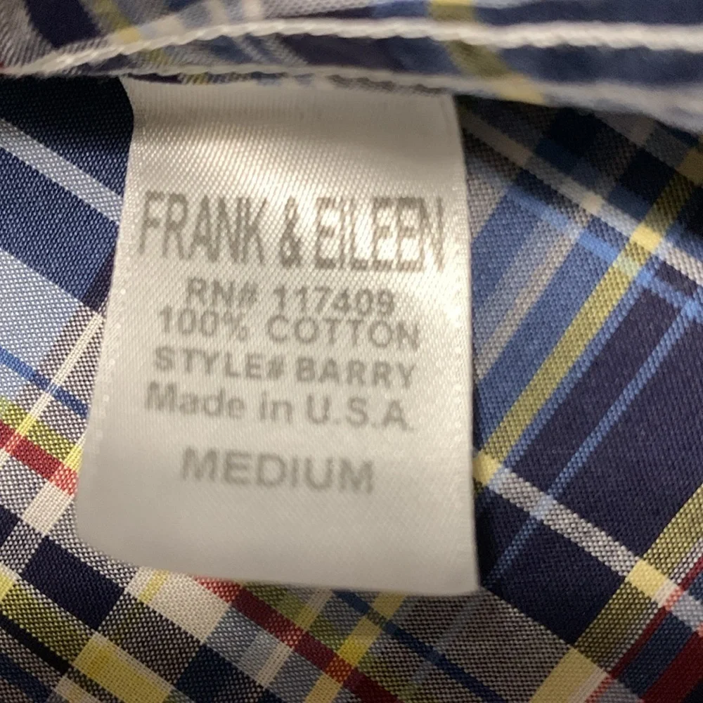 Frank & Eileen Barry Women’s Tailored Fit Plaid Medium Button-Up Shirt Western